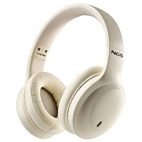AURICULARES INALÁMBRICOS NGS ARTICA GLACIER/ CON MICRÓFONO/ BLUETOOTH/ BEIGES