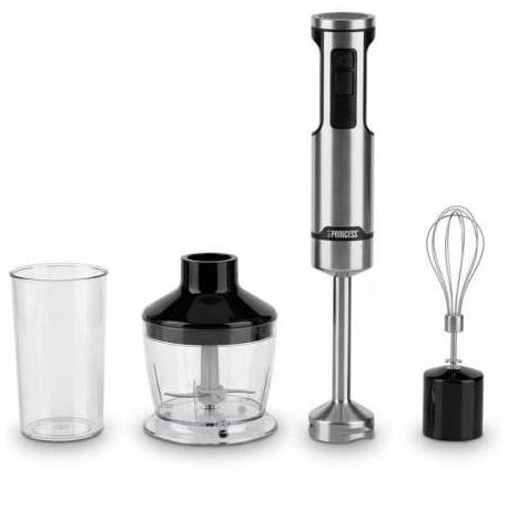 BATIDORA DE MANO PRINCESS 221236/ 1500W/ 5 VELOCIDAD/ CAPACIDAD 0.8L/ INCLUYE PICADORA Y BATIDOR