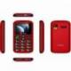 TELÉFONO MÓVIL QUBO P-186RD 4G PARA PERSONAS MAYORES/ ROJO
