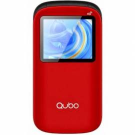 TELÉFONO MÓVIL QUBO P-190RD 4G PARA PERSONAS MAYORES/ ROJO
