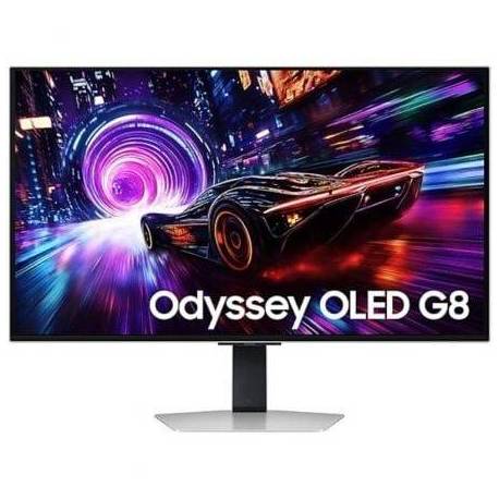 MONITOR GAMING SAMSUNG ODYSSEY OLED G8 S32FG812SU 32'/ 4K/ 0.03MS/ 240HZ/ QD-OLED/ MULTIMEDIA/ REGULABLE EN ALTURA/ PLATA