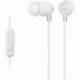 AURICULARES INTRAUDITIVOS SONY MDR-EX15AP/ CON MICRÓFONO/ JACK 3.5/ BLANCOS