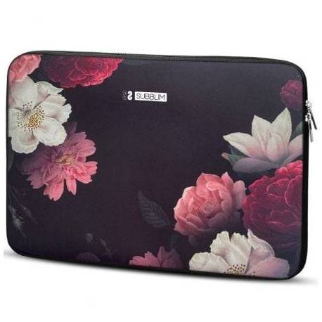 FUNDA SUBBLIM TRENDY SLEEVE NEO FLOWERS PARA PORTÁTILES HASTA 14'