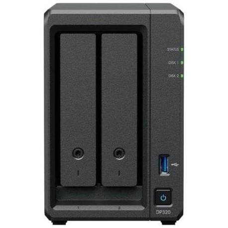 NAS SYNOLOGY ACTIVEPROTECT DP320/ 2 BAHÍAS 3.5'- 2.5'/ 8GB DDR4/ 16TB/ FORMATO TORRE