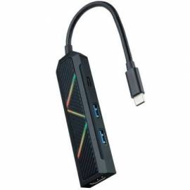 DOCKING USB TIPO-C NANOCABLE 10.16.0401/ 2XUSB/ 1XUSB TIPO-C PD/ 1XHDMI 4K