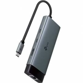 DOCKING USB TIPO-C TP-LINK UH6120C/ 1XUSB TIPO-C/ 2XUSB/ 1XHDMI 4K/ 1XRJ45/ 1XUSB TIPO-C PD/ GRIS