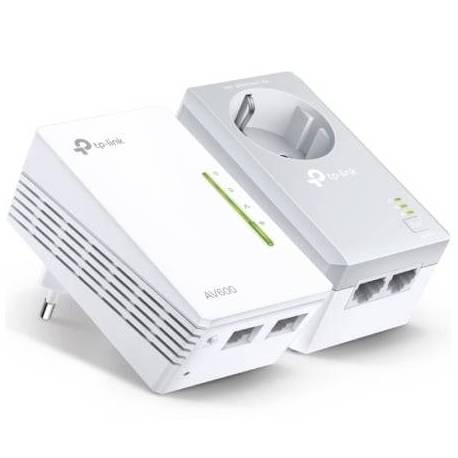 ADAPTADOR POWERLINE TP-LINK TL-WPA4226 KIT AV600 600MBPS/ ALCANCE 300M/ PACK DE 2
