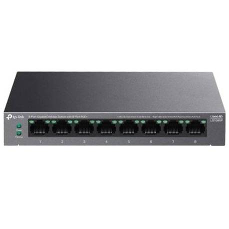 SWITCH TP-LINK LS108GP 8 PUERTOS/ RJ-45 10/100/1000/ POE+