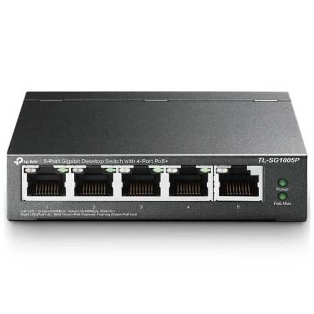 SWITCH TP-LINK TL-SG1005P V2 5 PUERTOS/ RJ-45 10/100/1000 POE