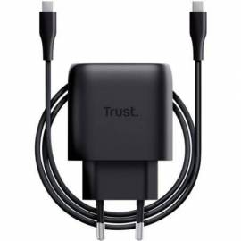 CARGADOR DE PARED GAN TRUST MAXO 45W COMPATIBLE CON SAMSUNG/ 1XUSB TIPO-C/ INCLUYE CABLE USB TIPO-C/ 45W