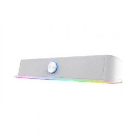 BARRA DE SONIDO TRUST GAMING GXT 619 THORNE/ 12W/ 2.0/ BLANCA