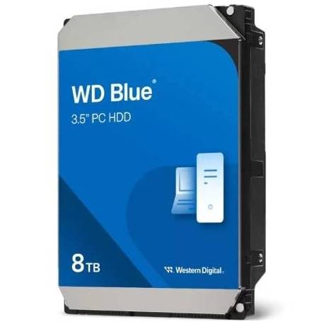 DISCO DURO WESTERN DIGITAL WD BLUE PC DESKTOP HARD DRIVE 8TB/ 3.5'/ SATA III/ 256MB
