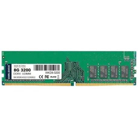 MEMORIA RAM WHALEKOM WK4UD32 8GB/ DDR4/ 3200MHZ/ 1.2V/ UDIMM