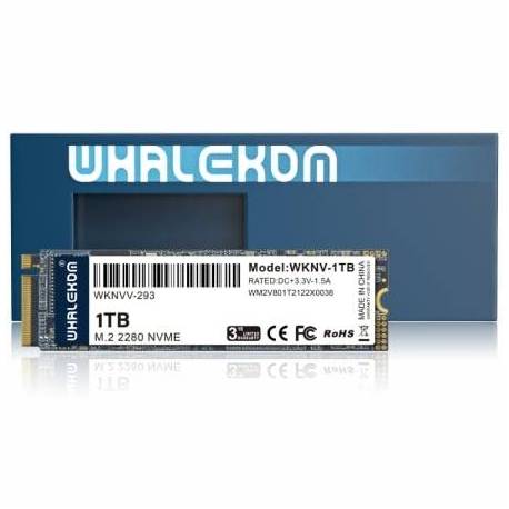 DISCO SSD WHALEKOM WKNV 1TB/ M.2 2280 PCIE GEN3/ FULL CAPACITY