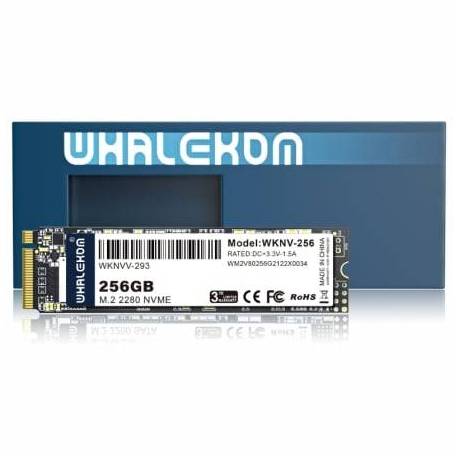 DISCO SSD WHALEKOM WKNV 256GB/ M.2 2280 PCIE GEN3/ FULL CAPACITY
