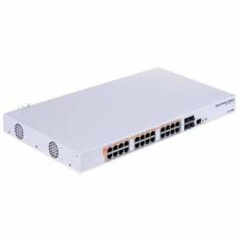SWITCH MIKROTIK CRS328-24P-4S+RM/ 28 PUERTOS/ RJ45 10/100/1000/ SFP/ POE