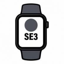 APPLE WATCH SE3/ GPS/ 40MM/ CAJA DE ALUMINIO MEDIANOCHE/ CORREA DEPORTIVA NEGRA S/M