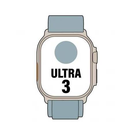 APPLE WATCH ULTRA 3/ GPS/ CELLULAR/ 49MM/ CAJA DE TITANIO NATURAL/ CORREA LOOP ALPINE AZUL CLARO L