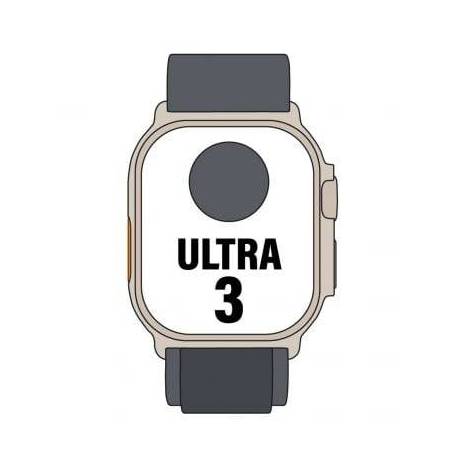 APPLE WATCH ULTRA 3/ GPS/ CELLULAR/ 49MM/ CAJA TITANIO NEGRO/ CORREA LOOP ALPINE NEGRA S