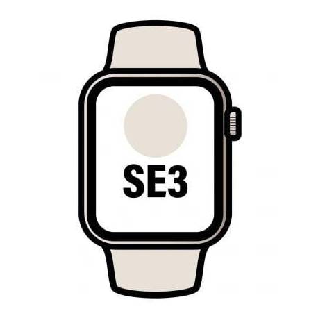 APPLE WATCH SE3/ GPS/ CELLULAR/ 44MM/ CAJA DE ALUMINIO BLANCO ESTRELLA/ CORREA DEPORTIVA BLANCO ESTRELLA M/L