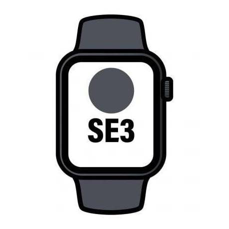 APPLE WATCH SE3/ GPS/ CELLULAR/ 44MM/ CAJA DE ALUMINIO MEDIANOCHE/ CORREA DEPORTIVA MEDIANOCHE M/L