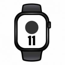 APPLE WATCH SERIES 11/ GPS/ 42MM/ NEGRO AZABACHE/ CORREA DEPORTIVA NEGRA (M/L)