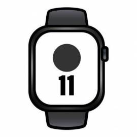 APPLE WATCH SERIES 11/ GPS/ 46MM/ NEGRO AZABACHE/ CORREA DEPORTIVA NEGRA (M/L)