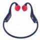 AURICULARES INALÁMBRICOS DEPORTIVOS DE CONDUCCIÓN ÓSEA LEOTEC OSEA KURI/ CON MICRÓFONO/ BLUETOOTH/ AZULES Y ROJOS