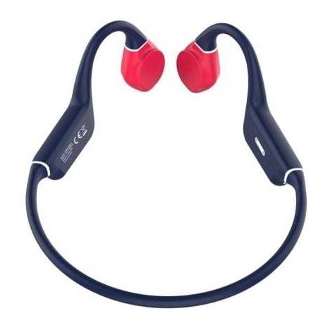AURICULARES INALÁMBRICOS DEPORTIVOS DE CONDUCCIÓN ÓSEA LEOTEC OSEA KURI/ CON MICRÓFONO/ BLUETOOTH/ AZULES Y ROJOS