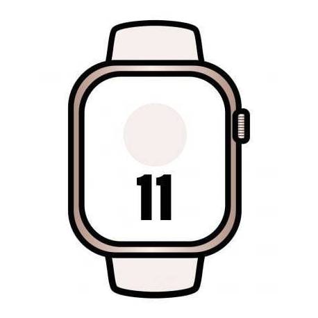 APPLE WATCH SERIES 11/ GPS/ 46MM/ ORO ROSA/ CORREA DEPORTIVA ROSA RUBOR (M/L)