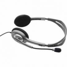 AURICULARES LOGITECH H110/ CON MICRÓFONO/ JACK 3.5/ PLATEADOS