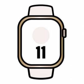 APPLE WATCH SERIES 11/ GPS/ CELLULAR/ 46MM/ TITANIO DORADO/ CORREA DEPORTIVA ROSA RUBOR M/L