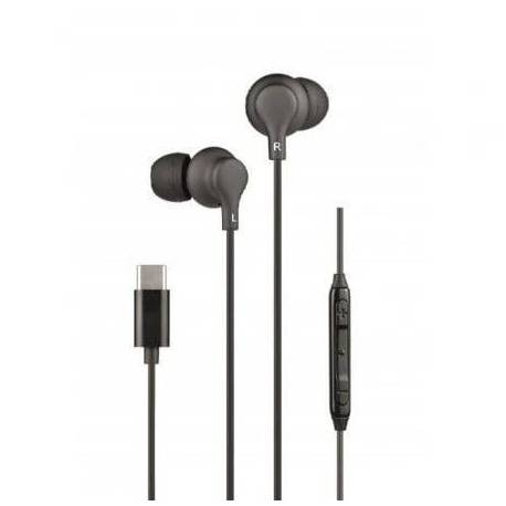 AURICULARES INTRAUDITIVOS DAEWOO DW2015/ CON MICRÓFONO/ USB TIPO-C/ NEGROS