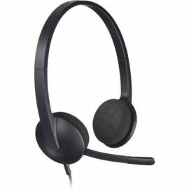 AURICULARES LOGITECH H340/ CON MICRÓFONO/ USB/ NEGROS