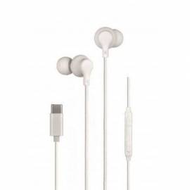 AURICULARES INTRAUDITIVOS DAEWOO DW2016/ CON MICRÓFONO/ USB TIPO-C/ BLANCOS