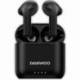 AURICULARES BLUETOOTH DAEWOO DW2020 CON ESTUCHE DE CARGA/ AUTONOMÍA 5H/ NEGROS
