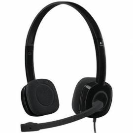 AURICULARES LOGITECH H151/ CON MICRÓFONO/ JACK 3.5/ NEGROS