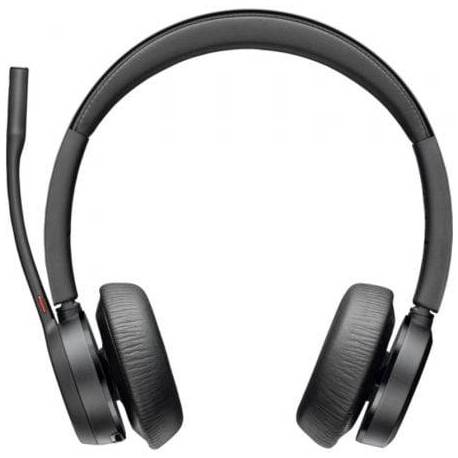 AURICULARES INALÁMBRICOS POLY VOYAGER 4320 PARA MICROSOFT TEAMS + ADAPTADOR BT700/ CON MICRÓFONO/ BLUETOOTH/ NEGROS