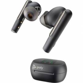 AURICULARES BLUETOOTH POLY VOYAGER FREE 60+ UC M CON ESTUCHE DE CARGA + ADAPTADOR BT700/ AUTONOMÍA 10H/ NEGROS