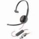 AURICULAR POLY BLACKWIRE 3210 + ADAPTADOR USB-C/A/ CON MICRÓFONO/ USB TIPO-C/ BULK/ NEGRO