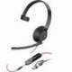 AURICULAR POLY BLACKWIRE 5210 + 3.5 MM + ADAPTADOR USB-C/A/ CON MICRÓFONO/ JACK 3.5 - USB TIPO-C/ JACK 3.5 - USB TIPO-C/ BULK/