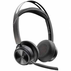 AURICULARES INALÁMBRICOS POLY VOYAGER FOCUS 2 PARA MICROSOFT TEAMS + ADAPTADOR USB-C-A + SOPORTE DE CARGA/ CON MICRÓFONO/