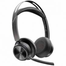 AURICULARES INALÁMBRICOS POLY VOYAGER FOCUS 2 PARA MICROSOFT TEAMS + ADAPTADOR USB-C-A + SOPORTE DE CARGA/ CON MICRÓFONO/