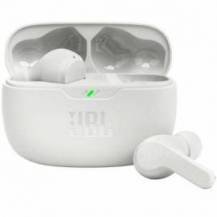 AURICULARES BLUETOOTH JBL WAVE BEAM CON ESTUCHE DE CARGA/ AUTONOMÍA 8H/ BLANCO