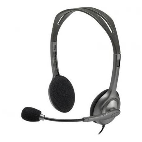 AURICULARES LOGITECH H111/ CON MICRÓFONO/ JACK 3.5/ NEGROS