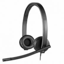 AURICULARES LOGITECH H570E/ CON MICRÓFONO/ USB/ NEGROS