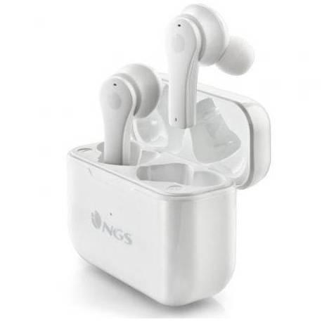 AURICULARES BLUETOOTH NGS ÁRTICA BLOOM CON ESTUCHE DE CARGA/ AUTONOMÍA 6H/ BLANCOS