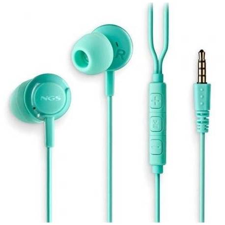 AURICULARES INTRAUDITIVOS NGS CROSS DRIFT/ CON MICRÓFONO/ JACK 3.5/ VERDES