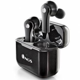 AURICULARES BLUETOOTH NGS ÁRTICA BLOOM CON ESTUCHE DE CARGA/ AUTONOMÍA 6H/ NEGROS