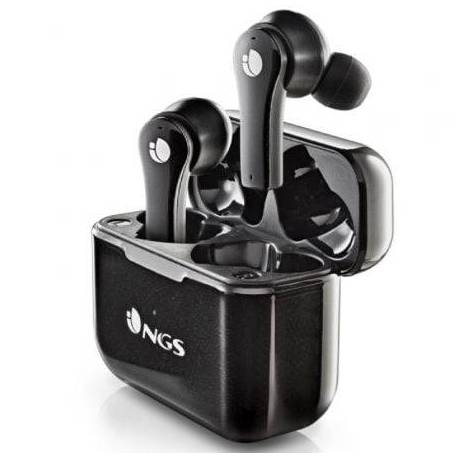 AURICULARES BLUETOOTH NGS ÁRTICA BLOOM CON ESTUCHE DE CARGA/ AUTONOMÍA 6H/ NEGROS